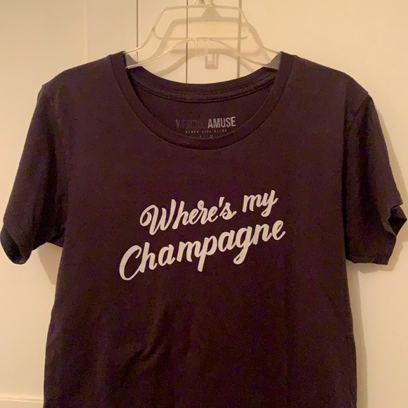 Amuse Society - Champagne Graphic Tee - Picture 2 of 4